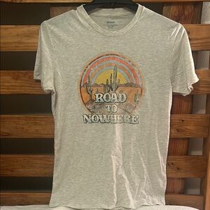 Road to Nowhere Graphic T-Shirt - Gray